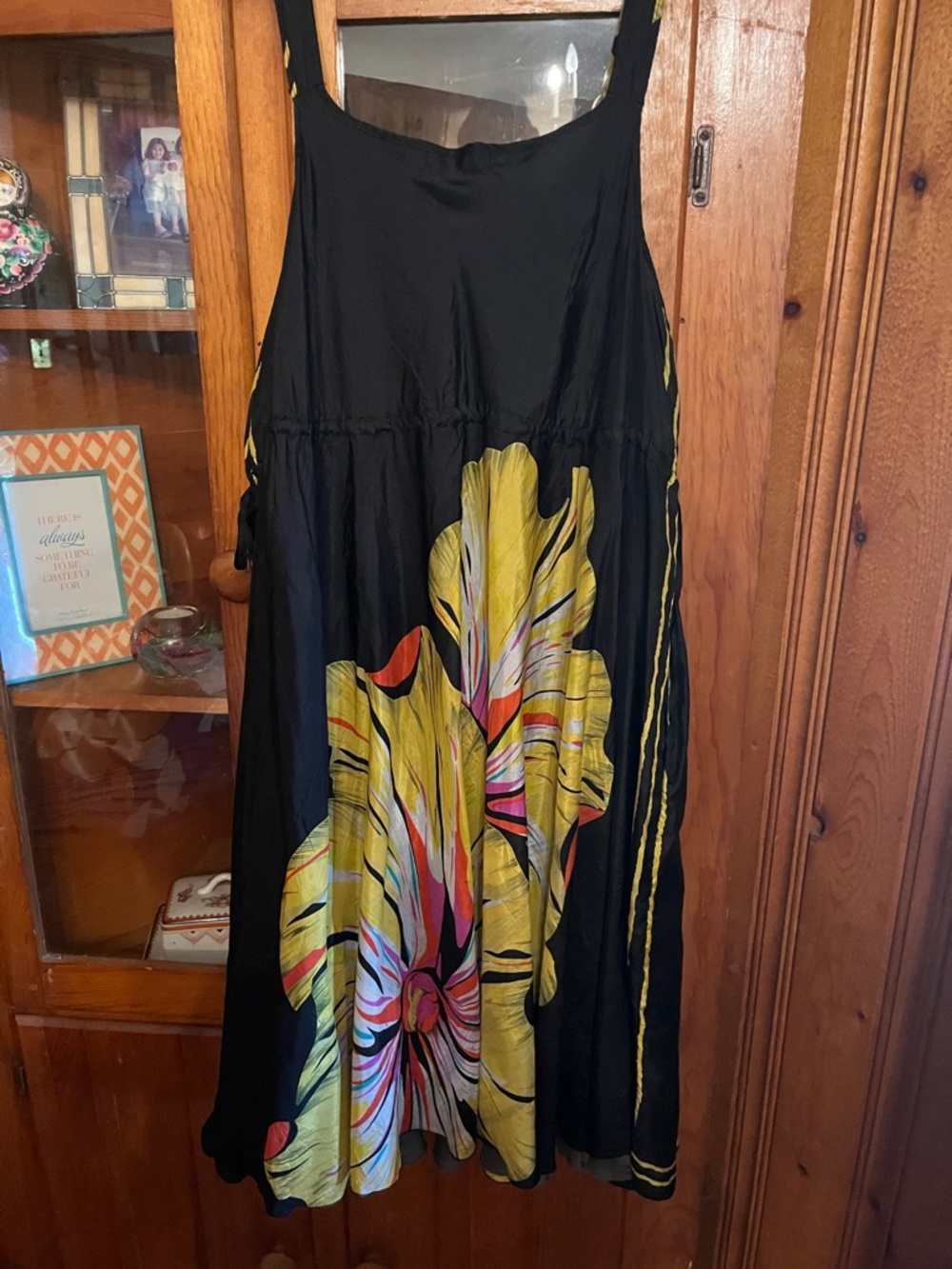 Johnny Was Botanical Silk Dress Size M - Picture 2 of 7